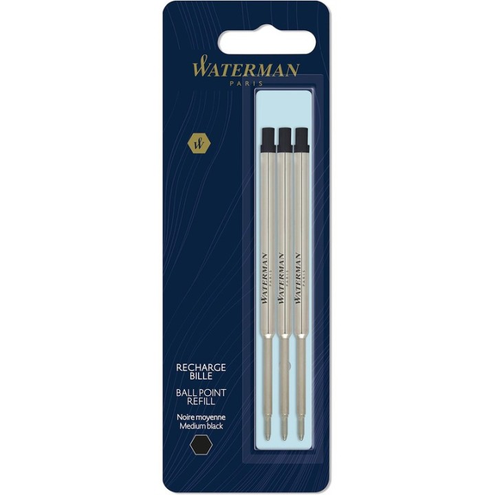 WATERMAN REPUESTO BOL. TITAN NEGRO MEDIO