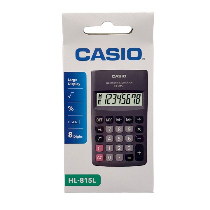 CALCULADORA CASIO BOLSILLO. HL-815L BK