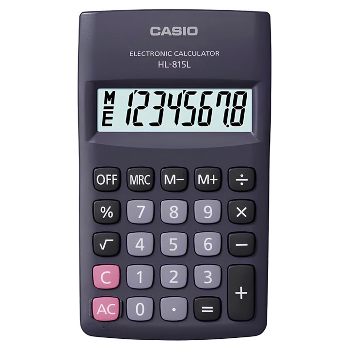 CALCULADORA CASIO BOLSILLO. HL-815L BK