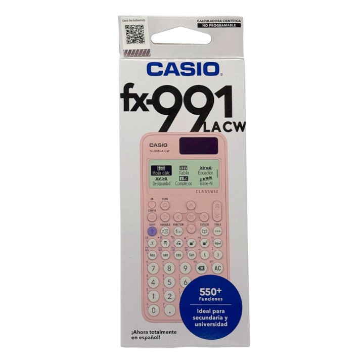 CALCULADORA CASIO CIENTIFICA. FX-991LACW-PINK