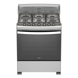 WHIRLPOOL COCINA GAS 30" ACERO LWFR3000S