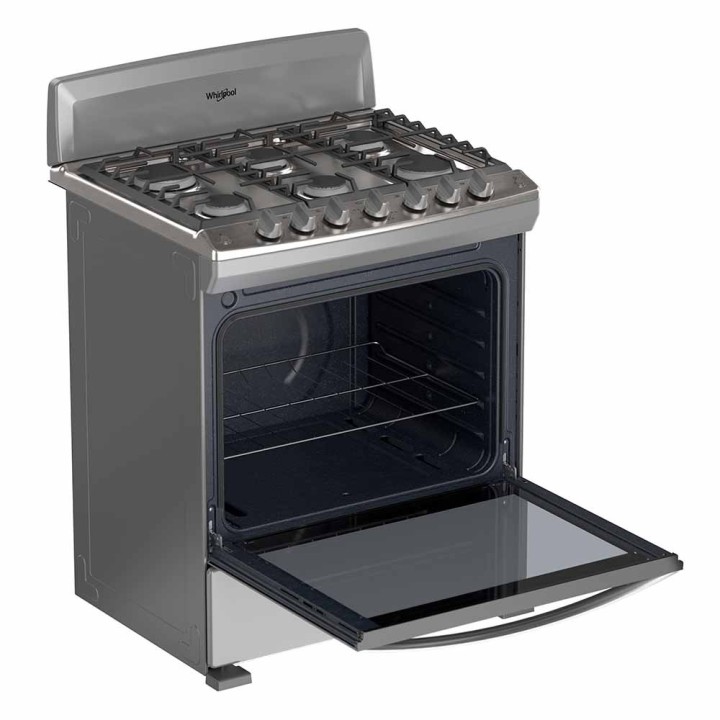 WHIRLPOOL COCINA GAS 30" ACERO LWFR3000S