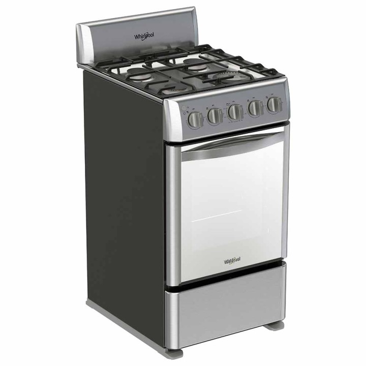 WHIRLPOOL COCINA GAS 20" ACERO LWWR5000S