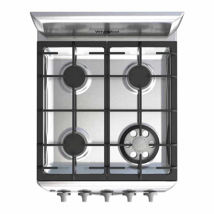 WHIRLPOOL COCINA GAS 20" ACERO LWWR5000S