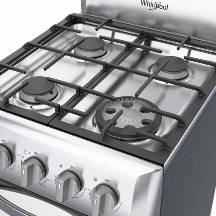 WHIRLPOOL COCINA GAS 20" ACERO LWWR5000S