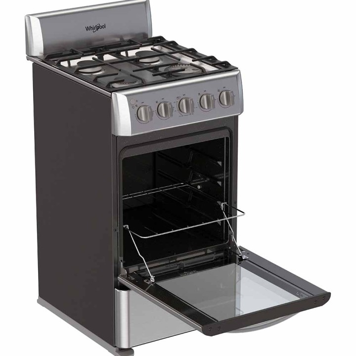 WHIRLPOOL COCINA GAS 20" ACERO LWWR5000S