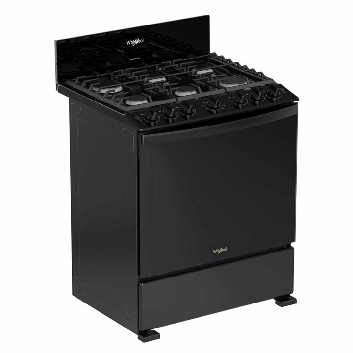 WHIRLPOOL COCINA GAS 30" NEGRA LWFR3400B
