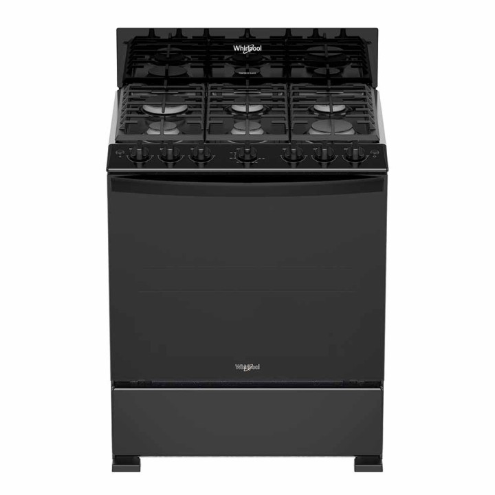 WHIRLPOOL COCINA GAS 30" NEGRA LWFR3400B
