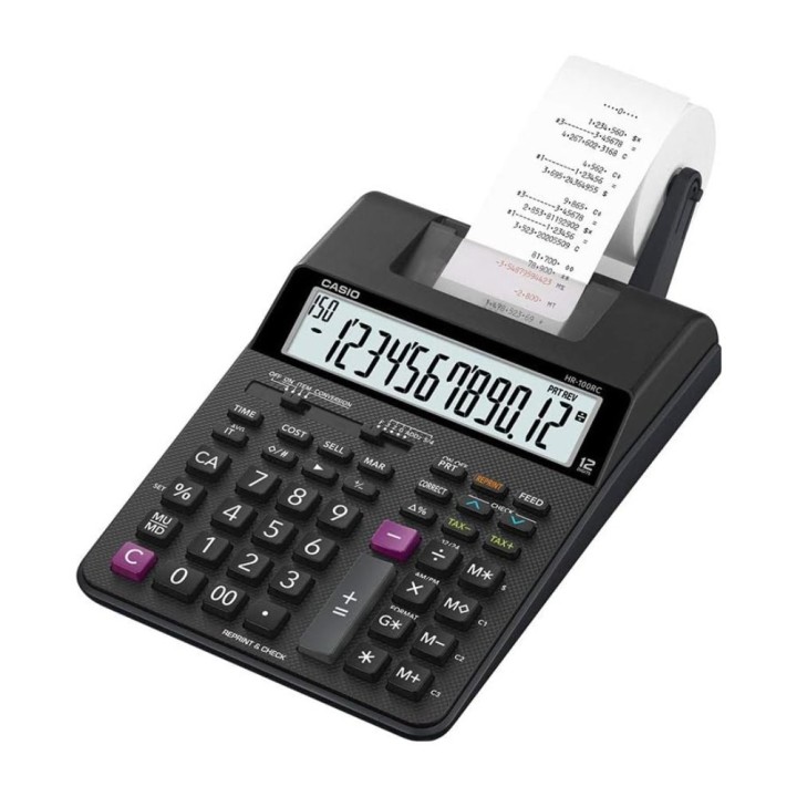 CALCULADORA CASIO C/IMPRESOR. HR-100 RC