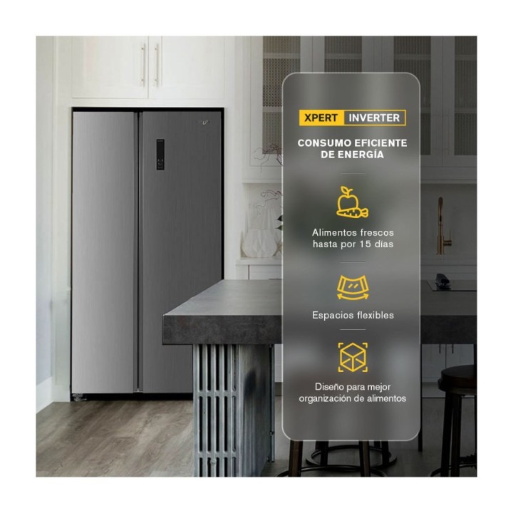 WHIRLPOOL REFRIGERADOR SXS 18,7. WD1600S