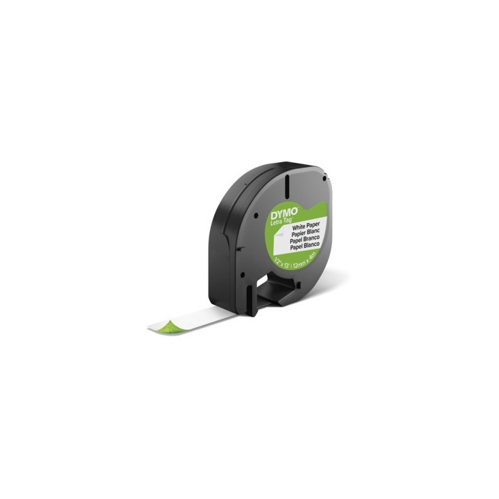 DYMO CINTA PLASTICA LT 1/2" BK/WE. 91331