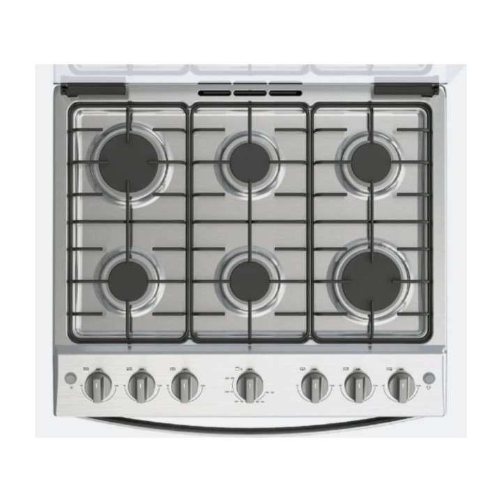 WHIRLPOOL COCINA GAS 30" ACERO LWFR3000D