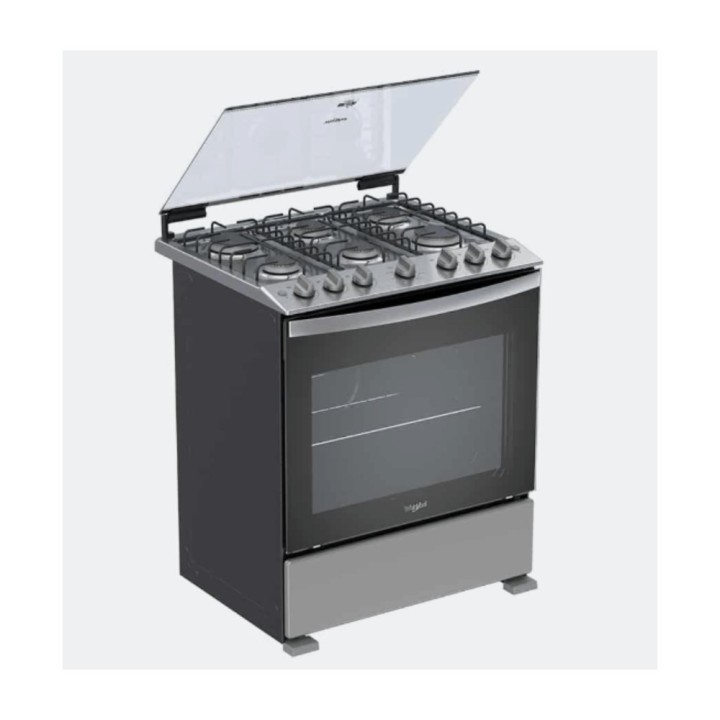 WHIRLPOOL COCINA GAS 30" ACERO LWFR3000D