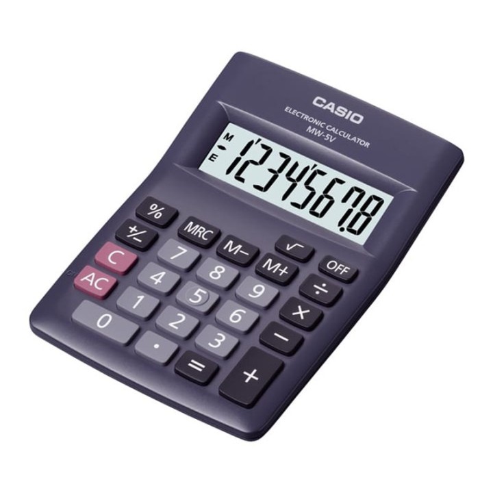 CALCULADORA CASIO ESCRIT. AA. MW-5V
