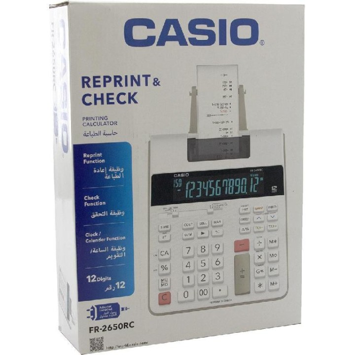 CALCULADORA CASIO C/IMPRESOR. FR-2650 RC