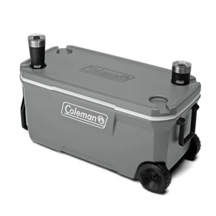 COLEMAN HIELERA 100QT GRAY RUED. 2187695