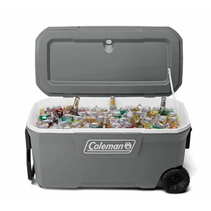 COLEMAN HIELERA 100QT GRAY RUED. 2187695
