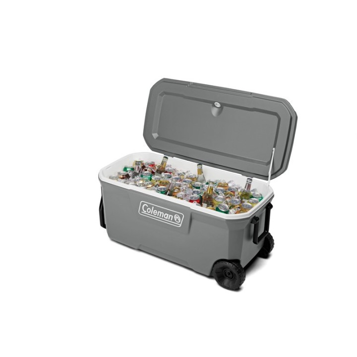COLEMAN HIELERA 100QT GRAY RUED. 2187695