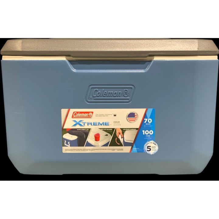 COLEMAN HIELERA 70QT #5871 BLUE. 2179159