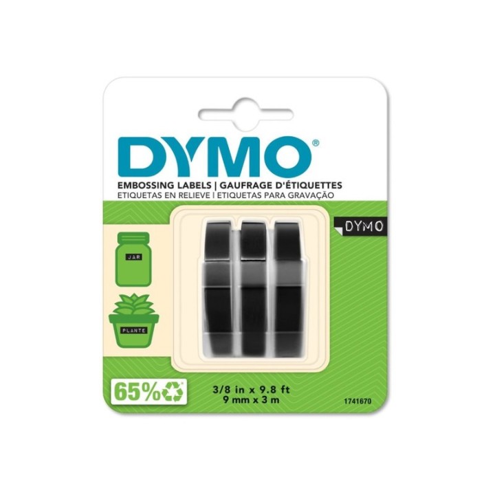 DYMO CINTA 3/8" 3PK BLANCO/NEGRO 1741670