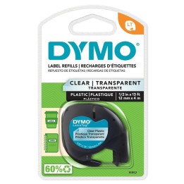 DYMO CINTA PLASTICA LT 1/2" BK/CL. 16952