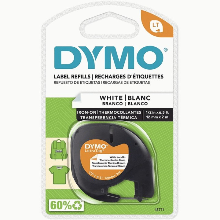 DYMO CINTA TELA LT 1/2" BK/WE. 18771