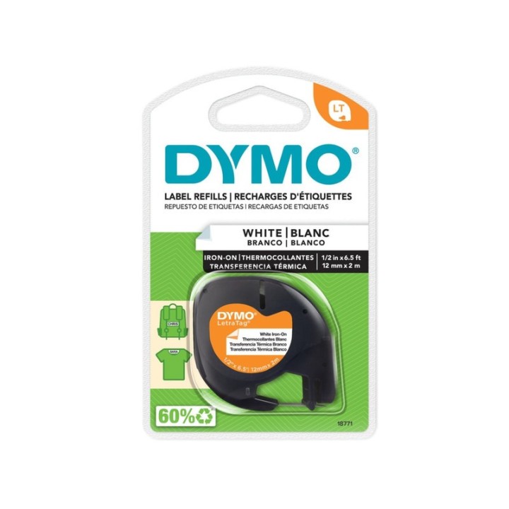 DYMO CINTA TELA LT 1/2" BK/WE. 18771