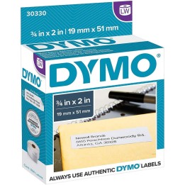 DYMO ETIQUETA LW 3/4" x 2". 30330