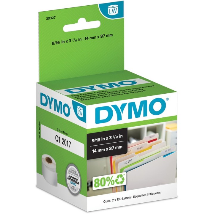 DYMO ETIQUETA LW 9/16" x 3 7/16". 30327