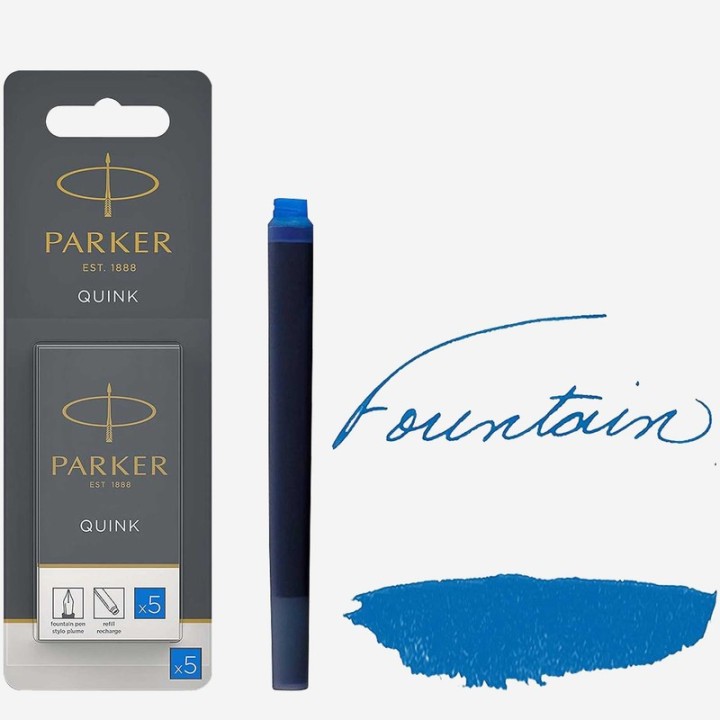 PARKER CARTUCHO TINTA AZUL X5. 1950208