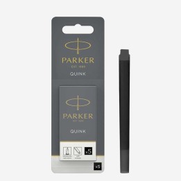 PARKER CARTUCHO TINTA NEGRO 5X. 1950402