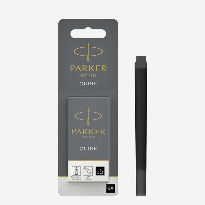 PARKER CARTUCHO TINTA NEGRO 5X. 1950402
