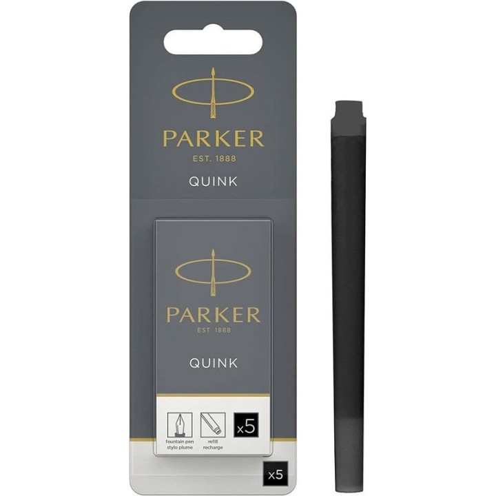 PARKER CARTUCHO TINTA NEGRO 5X. 1950402