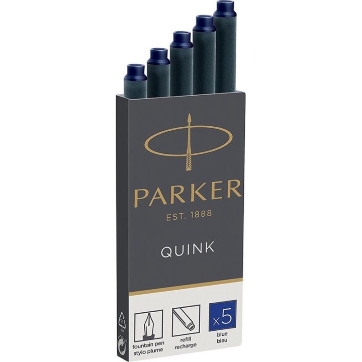 PARKER CARTUCHO TINTA NEGRO 5X. 1950402