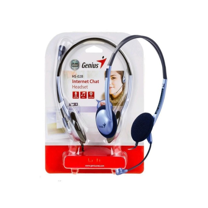 GENIUS AUDIFONO CON MICROFONO. HS-02B