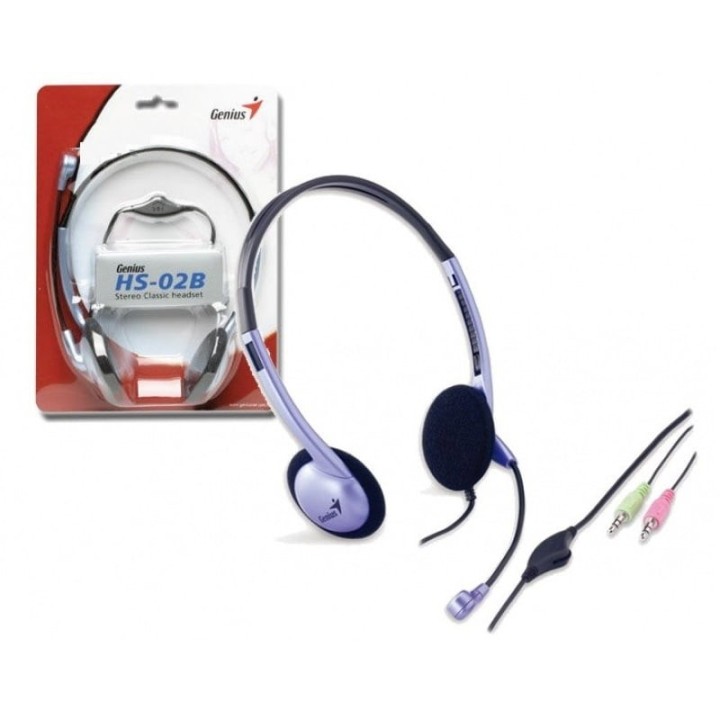 GENIUS AUDIFONO CON MICROFONO. HS-02B